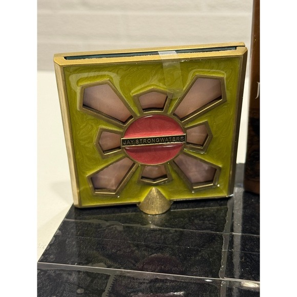 Jay‎ Strongwater Picture Frame Jeweled Floral Enamel Gold Tone Display Decor - Picture 4 of 4